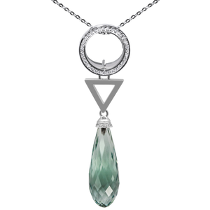 Green Prasiolite Quartz Charm