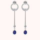 Black Opal Drop Charm