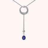 Black Opal Drop Charm