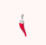 Silver Red Chilli Charm